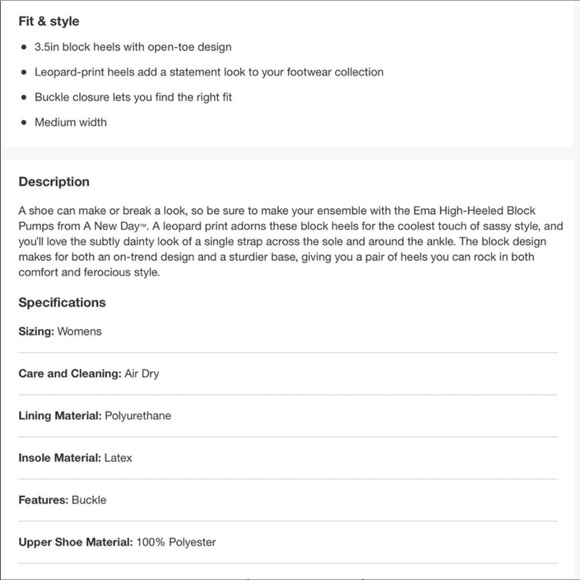 A New day Ema Leopard heels new - Picture 5 of 6